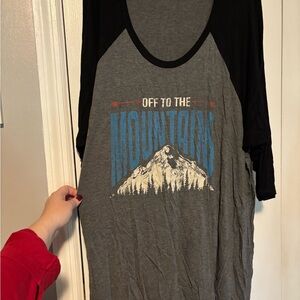 Off to the Mountains Graphic Tunic